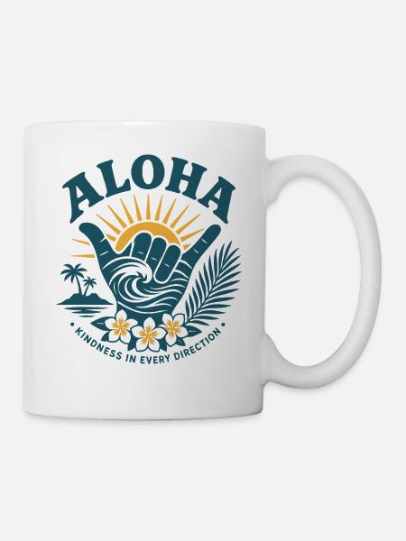 Aloha Freundlichkeit Shaka - Tasse - Weiß