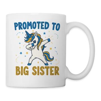 Gender reveal Promoted To Big Sister baby shower - Mug - white - Right