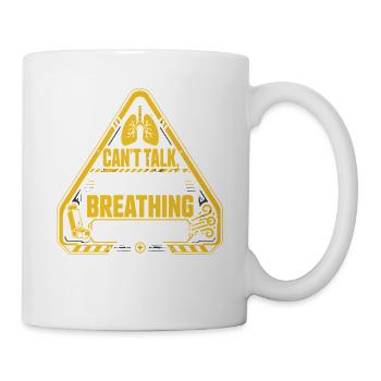 Asthma Asthmatiker Too Busy Breathing - Tasse - Weiß - Rechts
