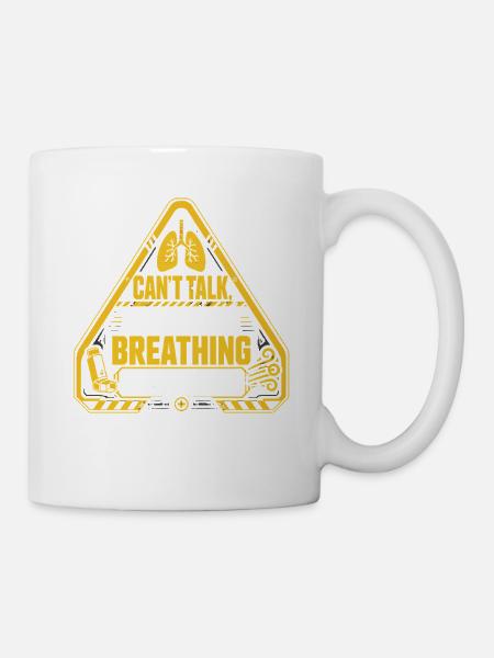 Asthma Asthmatiker Too Busy Breathing - Tasse - Weiß