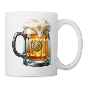 Beer World Champion - Tasse - Weiß - Rechts