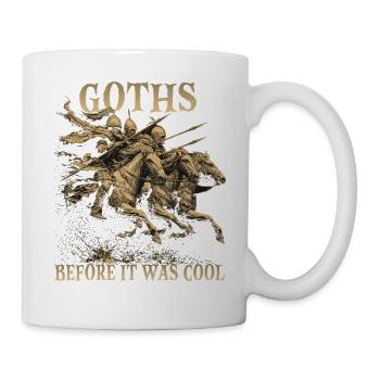Goths Cavaliers Migration Motif d’humour Goths - Mug blanc - blanc - Droite