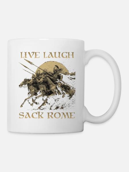 Völkerwanderung & Antike Geschichte Geschenkidee - Tasse - Weiß