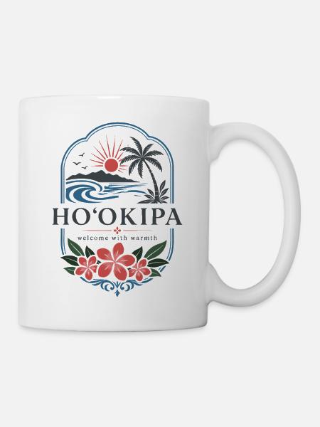 Hookipa Willkommen Wärme - Tasse - Weiß