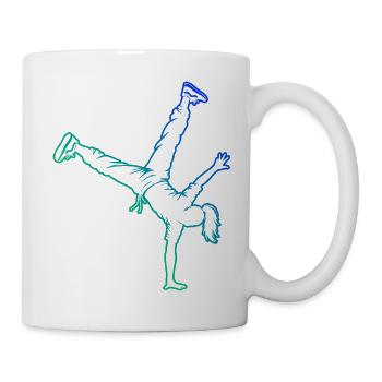 Geschenkidee für die Hip-Hop-Tänzerin mit B-Boying - Tasse - Weiß - Rechts