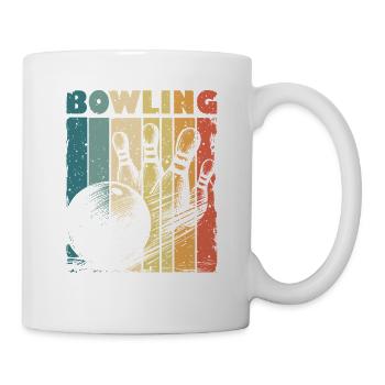 Bowling Skittles Vintage Graphic - Mug - white - Right