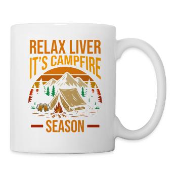 Camping Bonfire Camp Life Forest Camper - Tasse - Weiß - Rechts