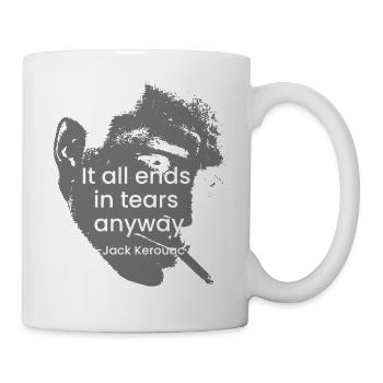 Kerouac Noir Teardrop Quote Tee - Mug - white - Right
