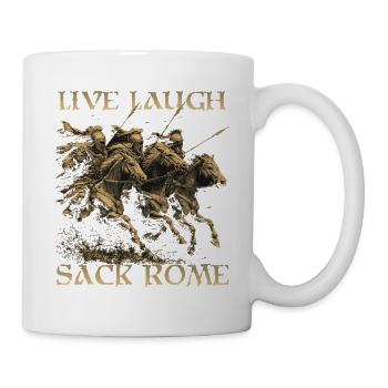 Gothic Horseman Antique Humor | Germanic warriors - Mug - white - Right