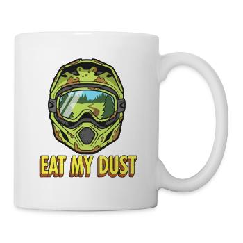 Art du casque Dust Rider : Eat My Dust - Mug blanc - blanc - Droite