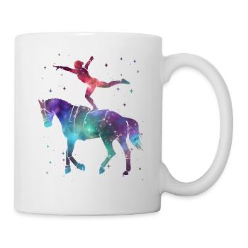 Vaulting Rider Horses Space Girl Volti - Mug - white - Right
