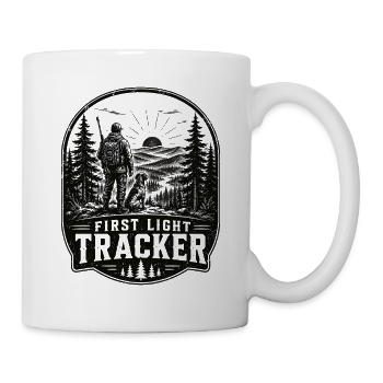Chasse au cœur du chasseur : Motif de chasse, Don de chasseur, - Mug blanc - blanc - Droite