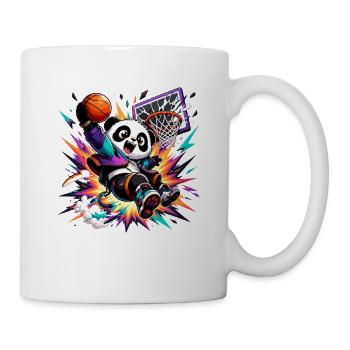Panda Slam Dunk Neon - Tasse - Weiß - Rechts