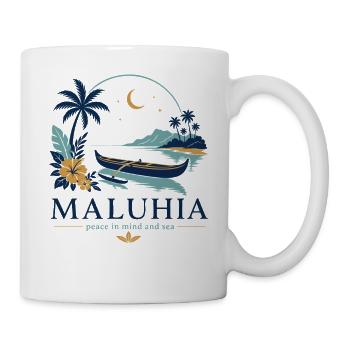 Paix océanique de Maluhia - Mug blanc - blanc - Droite