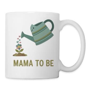Révélation du sexe Maman pour être la mère de la baby shower Papa - Mug blanc - blanc - Droite
