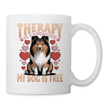 Chien Shetland Sheltie Race - Mug blanc - blanc - Droite