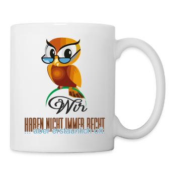 Wir haben Recht - Tasse - Weiß - Rechts