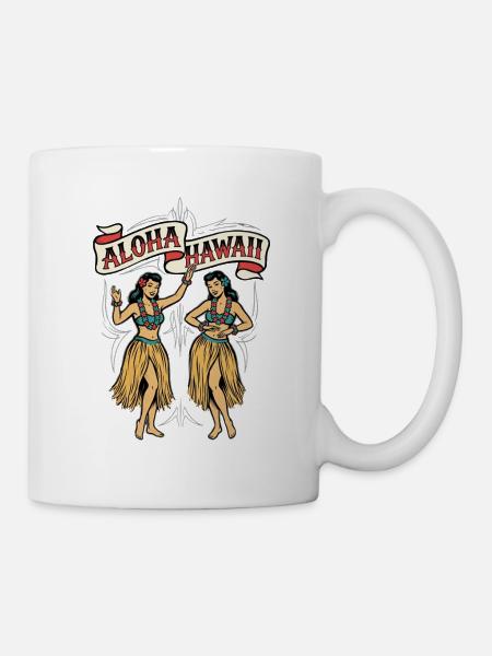 Aloha Hula Dancers - Tasse - Weiß