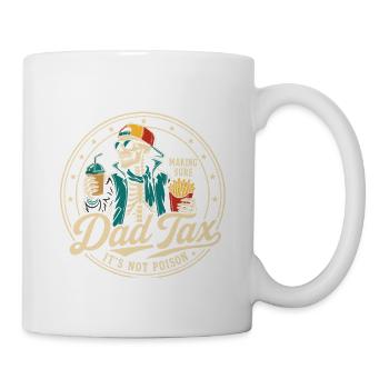 Dad Tax Retro Snack Badge - Mug - white - Right