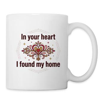 Dans ton cœur, j’ai trouvé ma maison ،Romantic Vintage Ke - Mug blanc - blanc - Droite