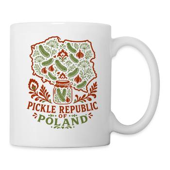 République de Pologne du Cornichon, - Mug blanc - blanc - Droite