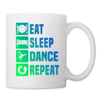 Geschenkidee für einen Breakdancer mit Streetdance - Tasse - Weiß - Rechts