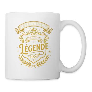 Je Ne Vieillis Pas Légende Cadeau Anniversaire - Mug blanc - blanc - Droite