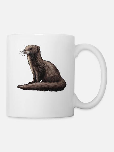 Nerze Nerz - Tasse - Weiß