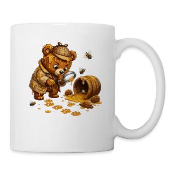 Honey Hunt Bear with Barrel - Mug - white - Right