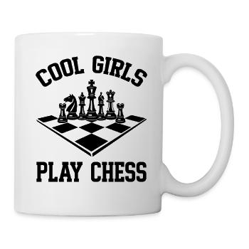 Cool Boys play Chess coole Jungs spielen Schach - Mug - white - Right