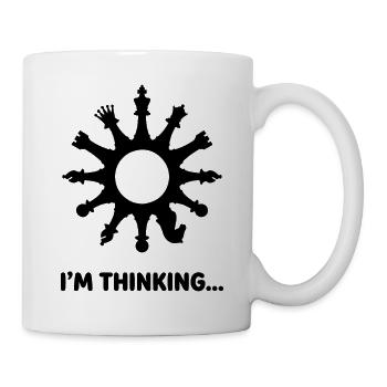 I'm Thinking Game of Chess - Tasse - Weiß - Rechts