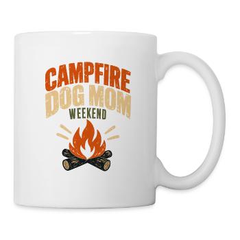Campfire Dog Mom Weekend Camping Lover Quote - Mug - white - Right