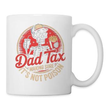 Dad Tax Skeleton Snack Tee - Mug - white - Right