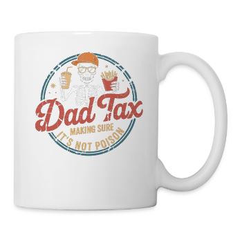 Papa-Steuer-Skelett-Snack-Tee - Tasse - Weiß - Rechts