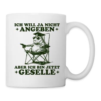 Bestandene Ausbildung Nicht Angeben Geselle - Tasse - Weiß - Rechts