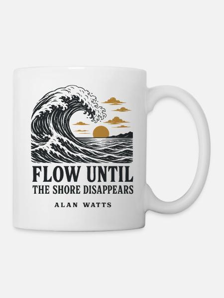 Ozeanfluss - Tasse - Weiß