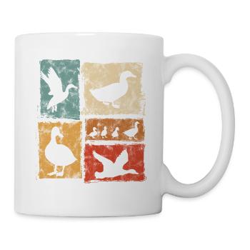 Ducks Collage - Retro Artwork - Farm - Mug - white - Right