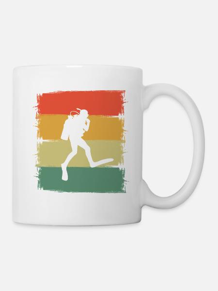Taucher - Tasse - Weiß