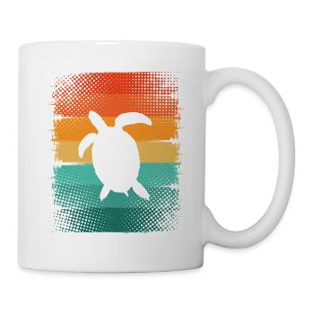 Tortue - Mug blanc - blanc - Droite