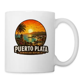 Vacances à Puerto Plata, République dominicaine - Mug blanc - blanc - Droite