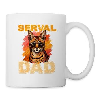 Serval Father Sunglasses Design - Mug - white - Right
