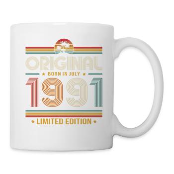 Cadeau du 35e anniversaire Millésime de juillet 1991 - Mug blanc - blanc - Droite