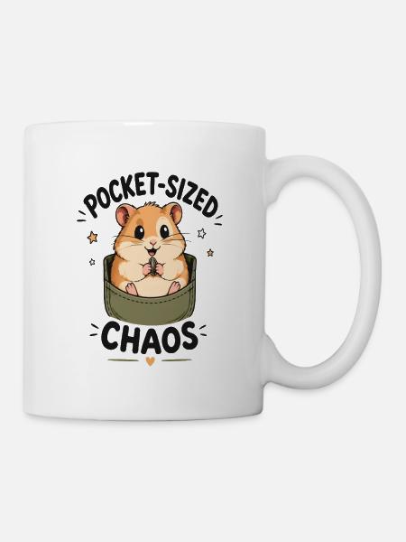 Pocket Chaos Hamster - Tasse - Weiß