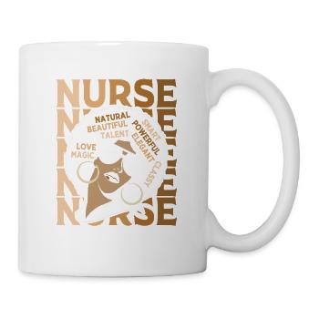 Emergency Nurse Afro - Mug - white - Right