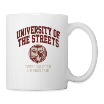 Université des Rues Surqualifiée & - Mug blanc - blanc - Droite