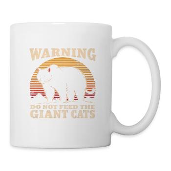Alaska Warning Giant Cats Retro Bear - Mug - white - Right