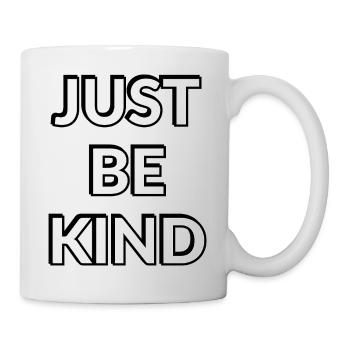 Just Be Kind Bold Typography - Mug - white - Right