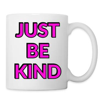 Just Be Kind Pink Text - Mug - white - Right