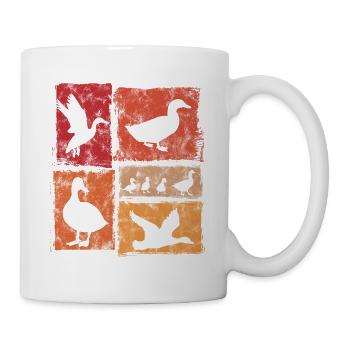 Ducks Vintage Farm Graphic - Mug - white - Right