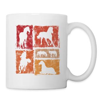 Perspectives équestres pour cavaliers et sauteurs - Mug blanc - blanc - Droite